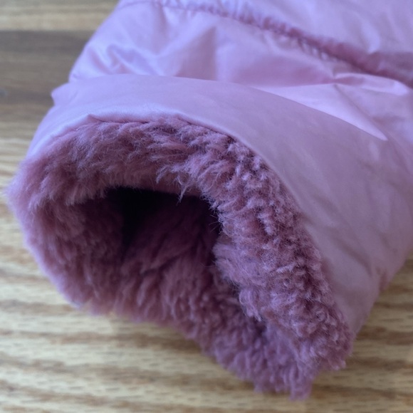 Moncler Cozy Pink Faux Fur Kids Jacket - Picture 4 of 8